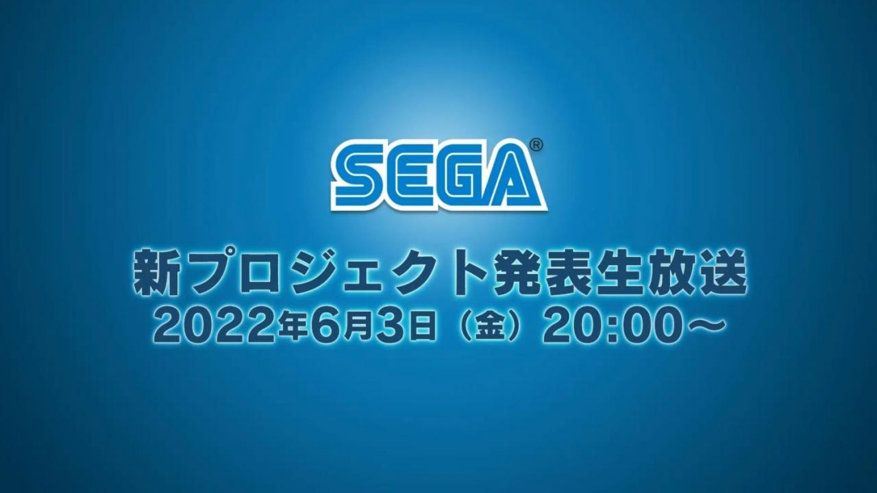 SEGA will publicize a major new game on June 3 via live stream