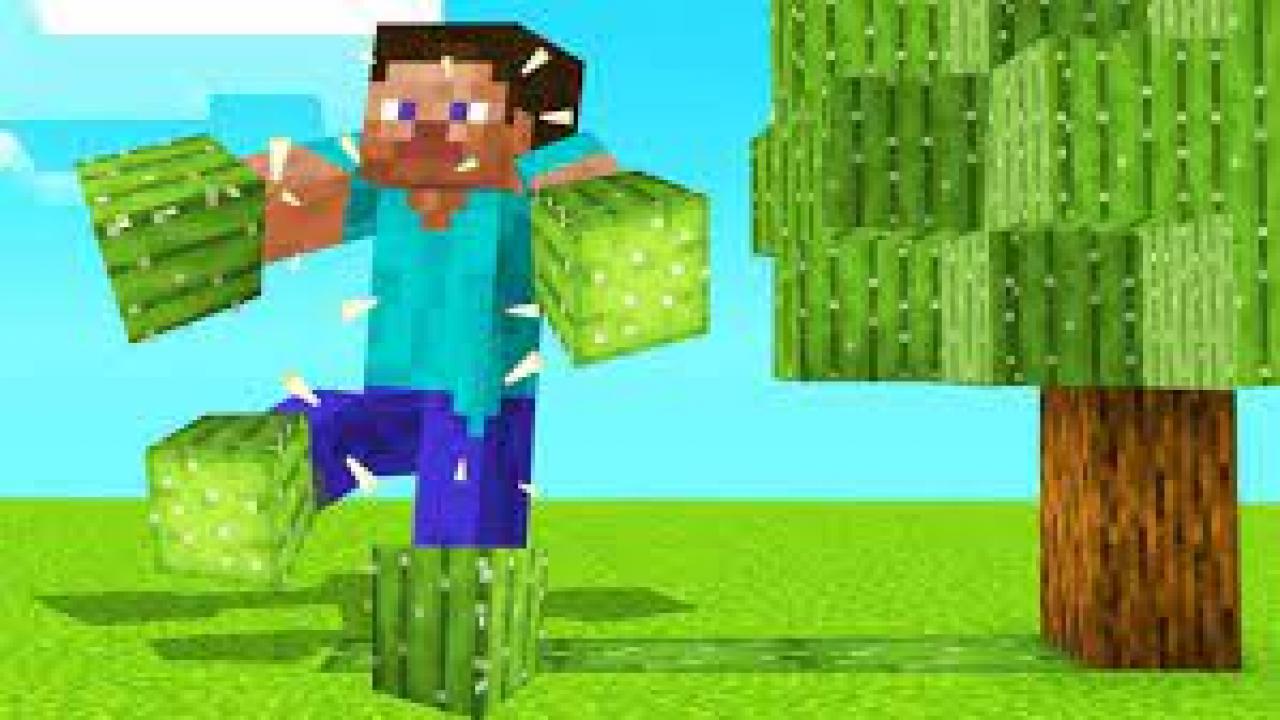 Player creates Fake Cactus in Minecraft