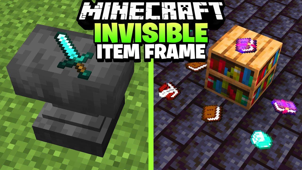 Minecraft- Invisible Item frame guide