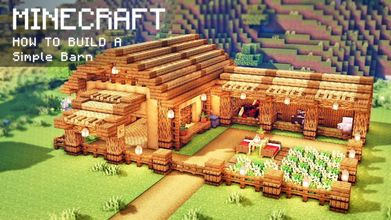 Minecraft: Building a Barn tutorial
