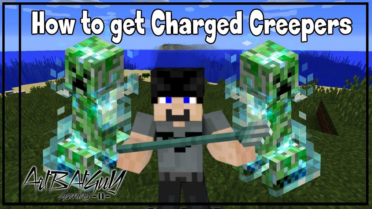 How to spawn Charged Creepers in Minecraft?