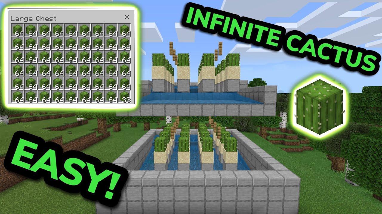 Minecraft: Automatic Cactus farm build tutorial