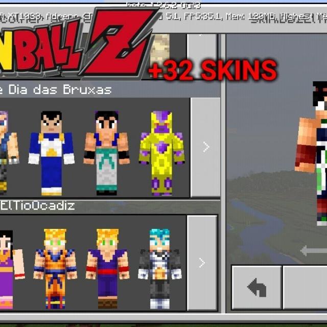 Minecraft skins for Dragon Ball Z lovers
