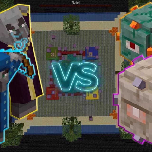 Can Elder Guardian defeat Evoker in Minecraft?
