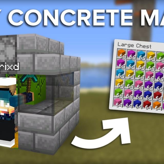 Minecraft guide to use Concrete