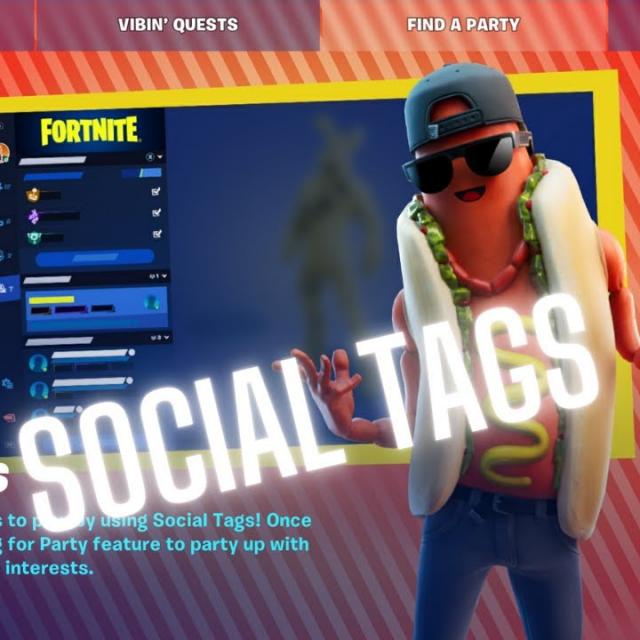 What are the Social tags in Fortnite?