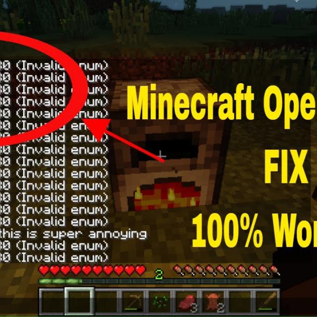 Minecraft Open GL Error fix