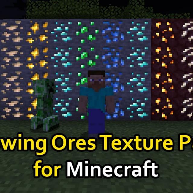 Minecraft: Make the ores shine in the Game